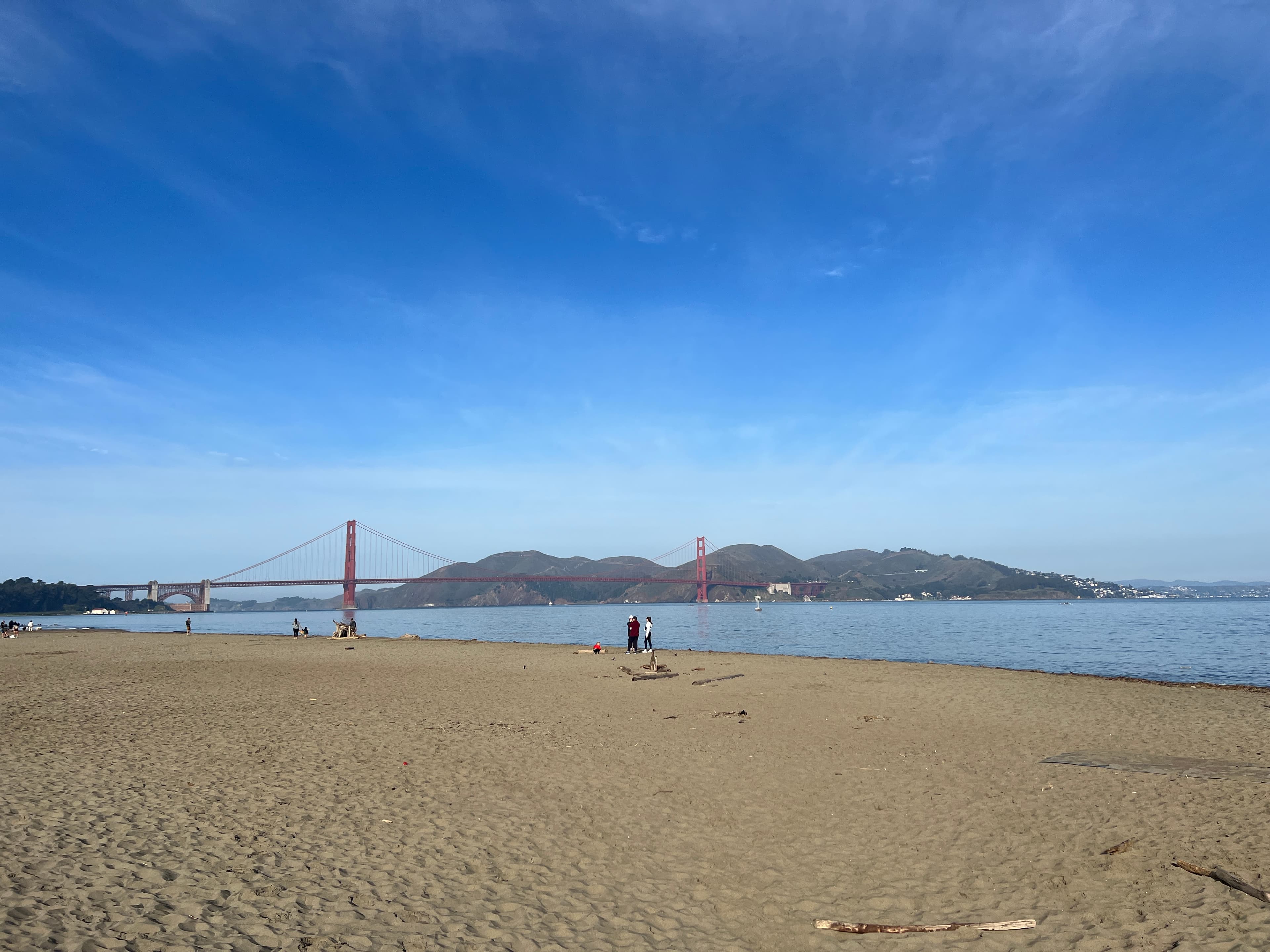 The Golden Gate Bridge from Crissy Field East Beach